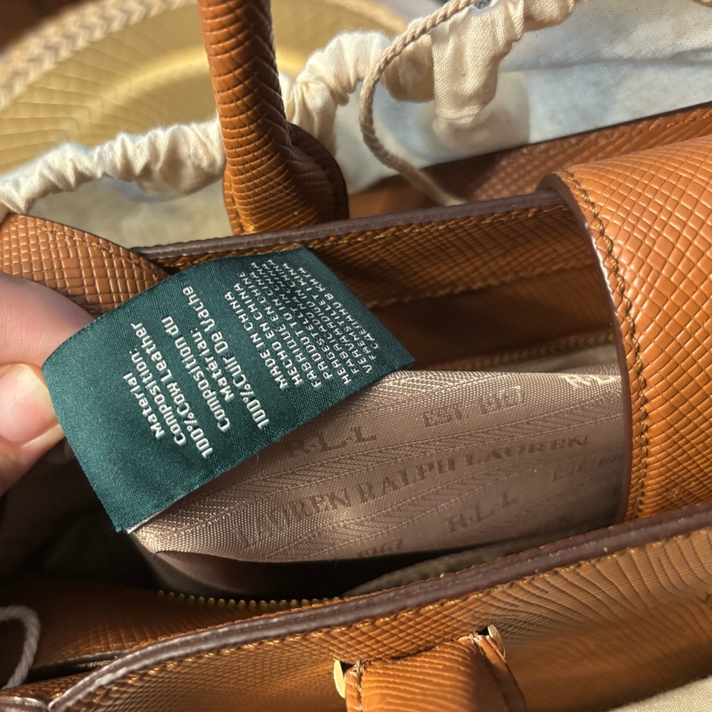 Lauren Ralph Lauren Brown Tote Bag - Picture 8 of 9